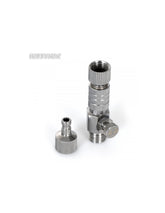 Quick release in-line coupler with G1/8 BSP threads and built-in MPC